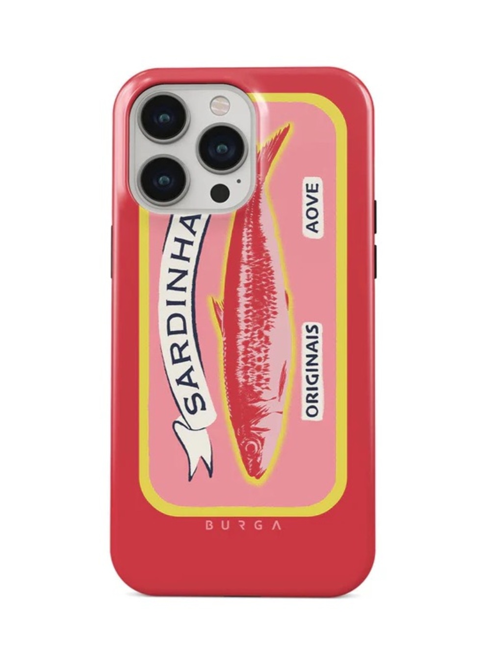 Burga Gourmet iPhone 14 Case with Yellow & Pink Accents
